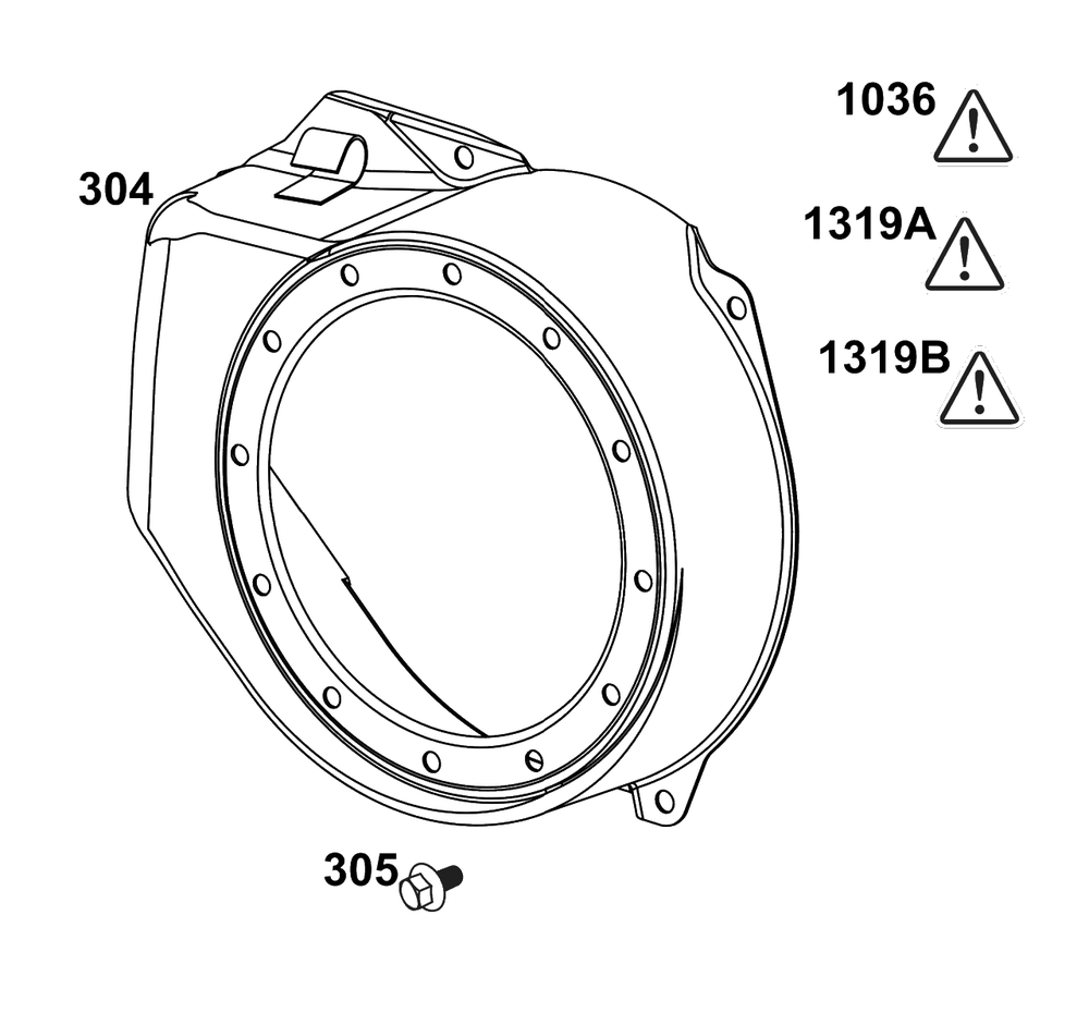 Blower Housing Group Diagram and Parts List for 83132-0920-H5  Briggs and Stratton Engine